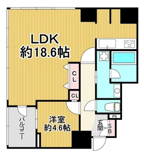 オープンレジデンシア南青山骨董通り【12階】の間取り
