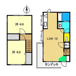 ハウスミンクル A棟の間取り