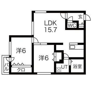グラフローレ【3階】の間取り