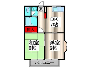 前原ドリ-ムハイム【1階】の間取り