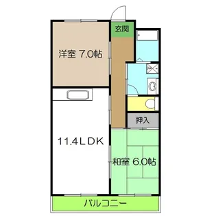 ビラ・プリンチペ【2階】の間取り