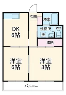 グリーンハイツ下俣南【1階】の間取り