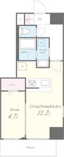 La Gracia四谷【4階】の間取り