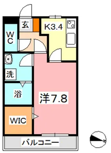 ウィステリア B【2階】の間取り