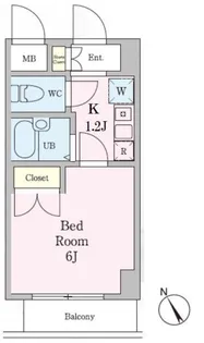 KDXレジデンス横浜関内【6階】の間取り