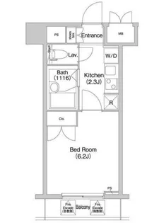 コンフォリア芝浦キャナル【8階】の間取り