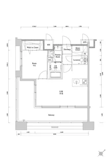 エンクレスト博多駅南GRACE【10階】の間取り