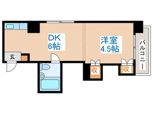 ワタナベレジデンス【3階】の間取り
