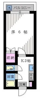 北綾瀬パークハイツ【3階】の間取り