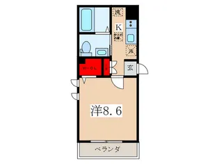 YST仲宿【1階】の間取り