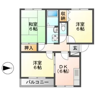 コートグランメール【2階】の間取り