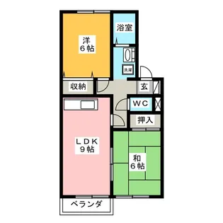 セジュール佐賀【1階】の間取り