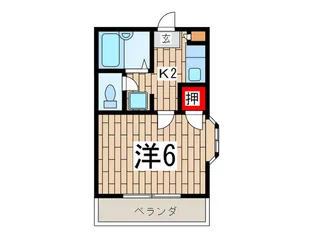 スカイハイツ【1階】の間取り