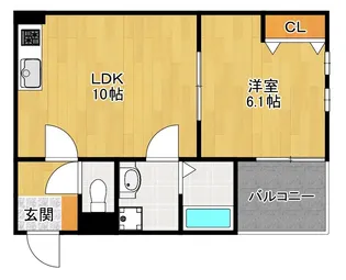 アート枚方宮之阪【3階】の間取り