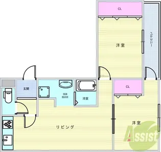 久保ビル【2階】の間取り