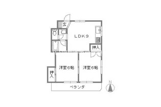 東洋プラザしろきた【2階】の間取り