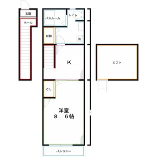 ヴィラソレイユ【2階】の間取り