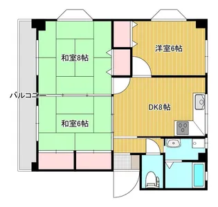 ハイアットヒルズ【3階】の間取り