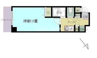 コーポ東日本橋【5階】の間取り