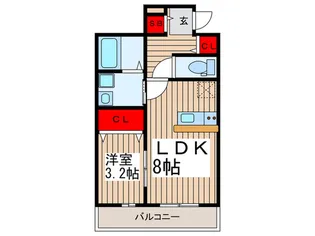 ル・プルミエ【1階】の間取り