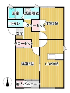 メゾンセレーノ弐番館【2階】の間取り