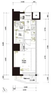 マーロ後楽園【5階】の間取り