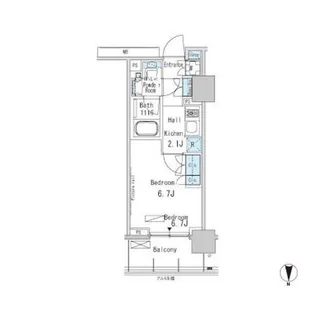 パークアクシス蒲田ステーションゲート【7階】の間取り
