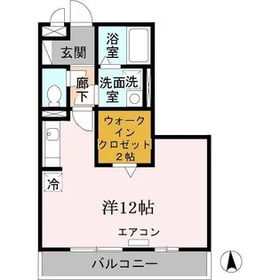 ロータス コート【2階】の間取り