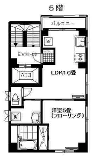 オズ麻布イーストレジデンス【5階】の間取り