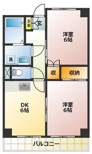 第2ヒルトップハイツコイズミ【4階】の間取り