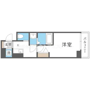 グランパシフィック難波元町【9階】の間取り