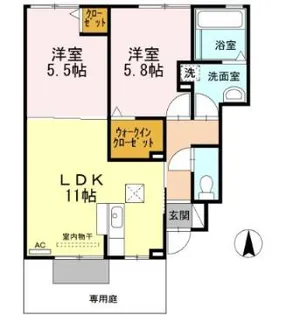 ファルツ宿跡【1階】の間取り