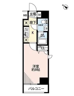 プレール・ドゥーク有明【8階】の間取り