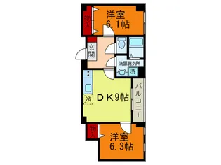 J・スクエア【6階】の間取り