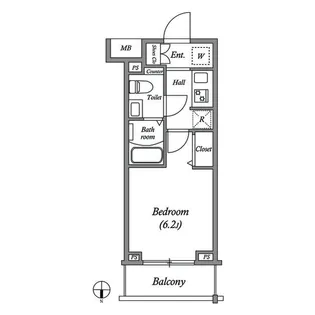 GENOVIA大崎skygarden【1階】の間取り