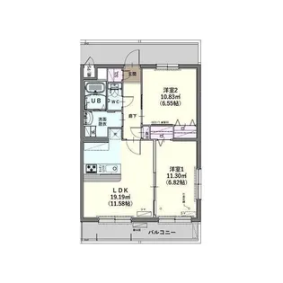 イル カヴァロ【3階】の間取り