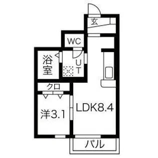 Foluna I・II【1階】の間取り