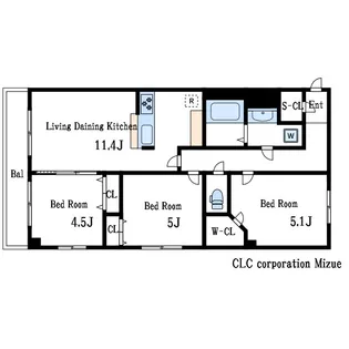 S-RESIDENCE瑞江【7階】の間取り