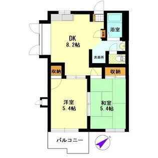 ルミエール藤沢A棟【2階】の間取り