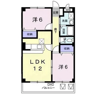 グランロード【4階】の間取り