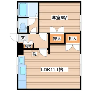 アメニティ菅井I【1階】の間取り