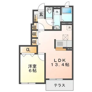 フォーリーフ【1階】の間取り