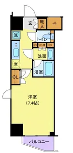 ジェノヴィア新宿早稲田グリーンヴェール【2階】の間取り