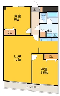 グリーンビュー千歳烏山【2階】の間取り