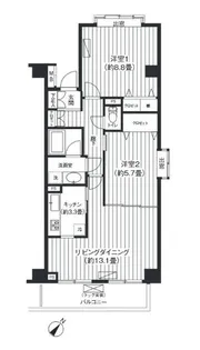 メゾン芝浦【10階】の間取り