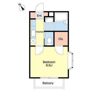 プラージュ参番館【2階】の間取り