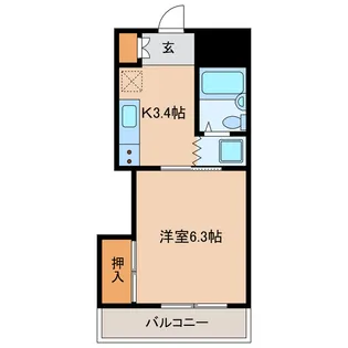 ティアラ神立【4階】の間取り