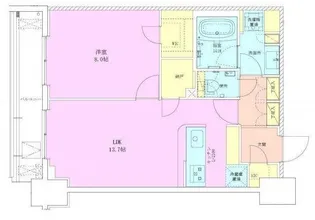 半蔵門レジデンス【14階】の間取り