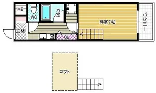 メルベーユ【2階】の間取り