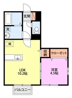サンライズ【2階】の間取り